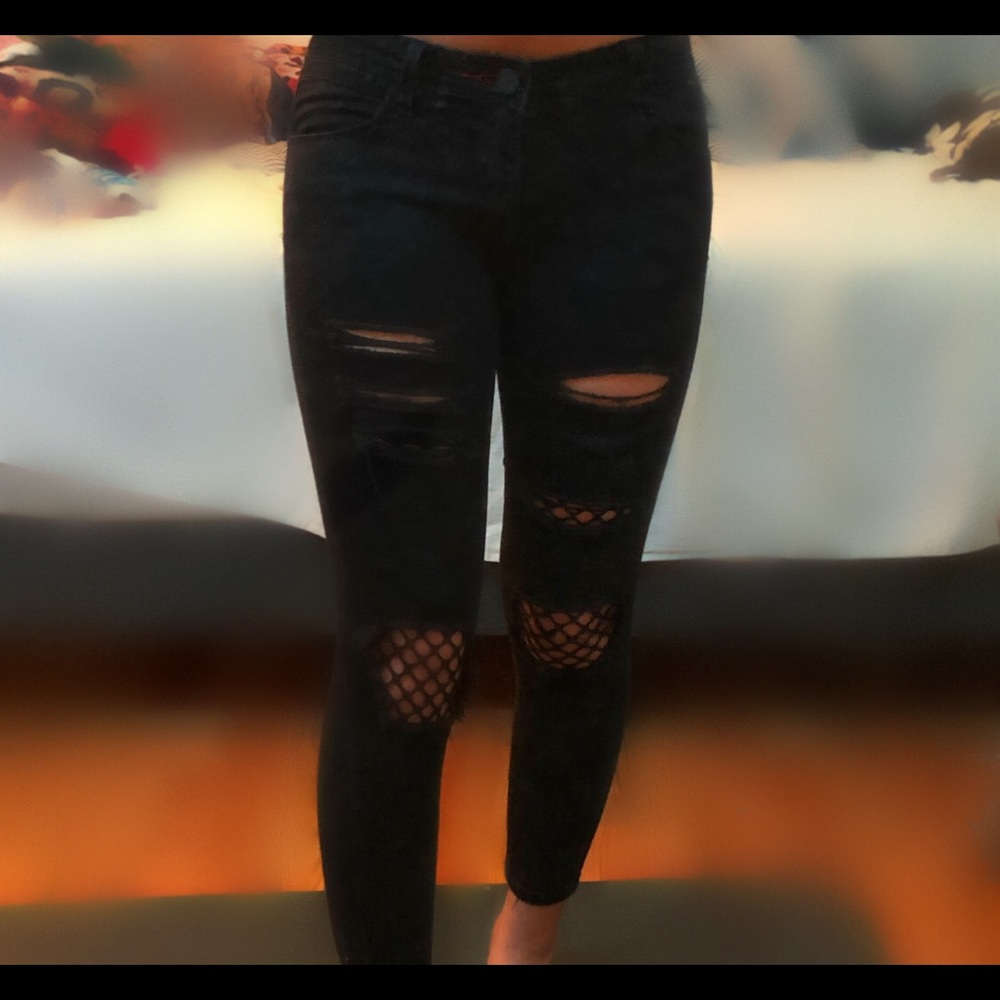 Fish Net Jeans